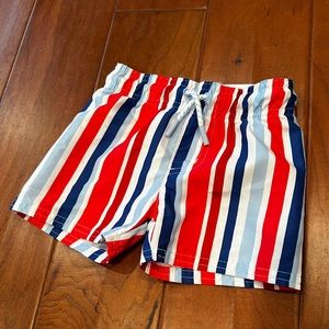 Cat and Jack Red White and Blue Swim Trunks